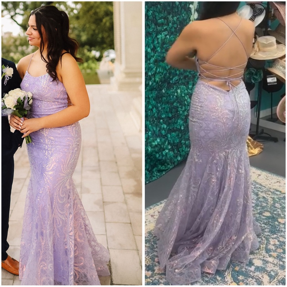 Chic Lilac Backless Dress